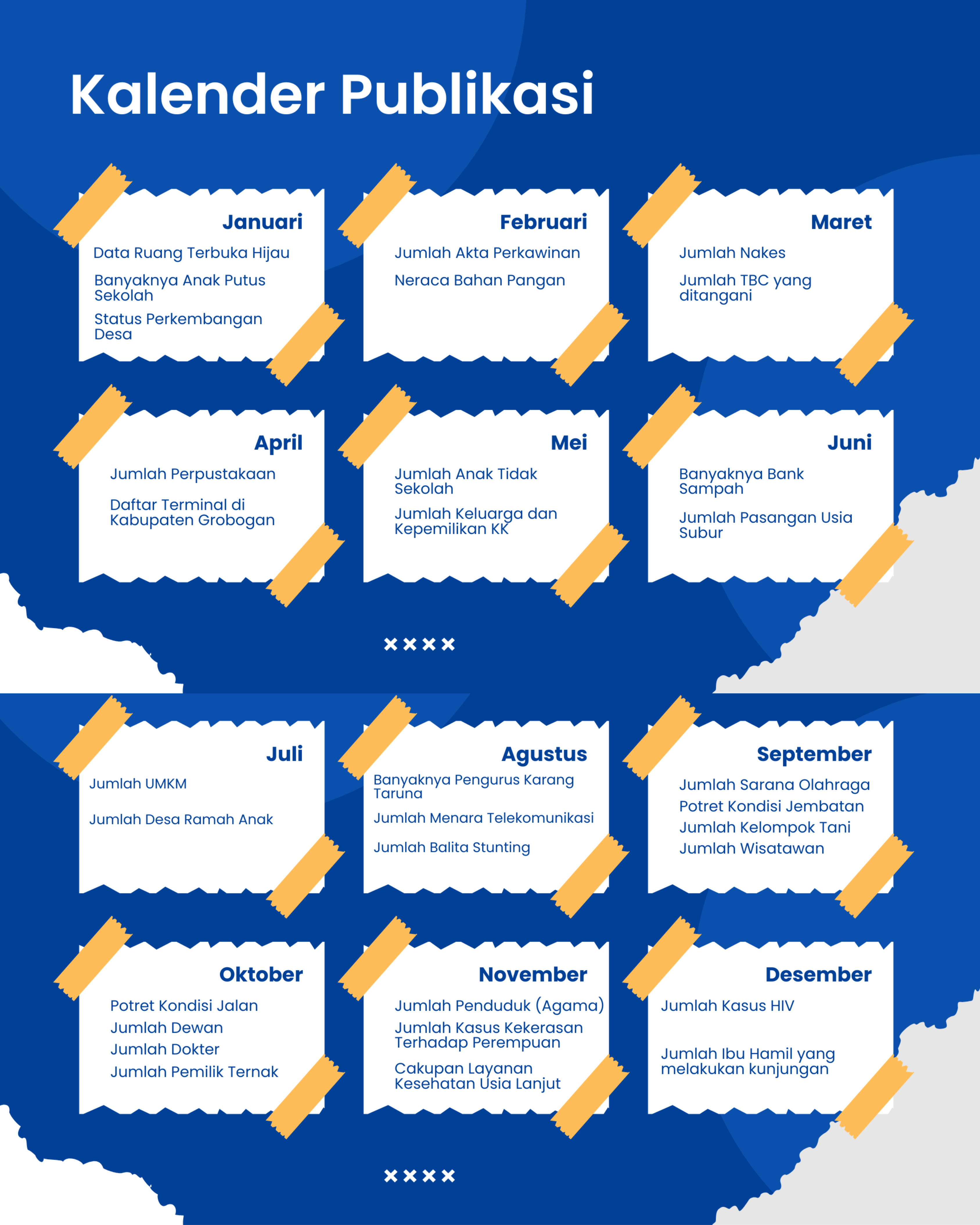 Kalender Publikasi Infografis
