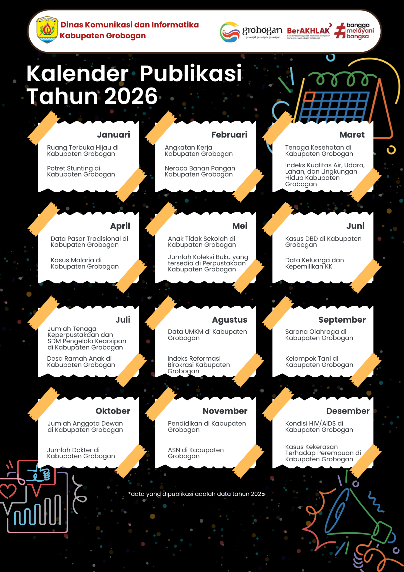 Kalender Publikasi Infografis Tahun 2026